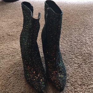Glitter party boots